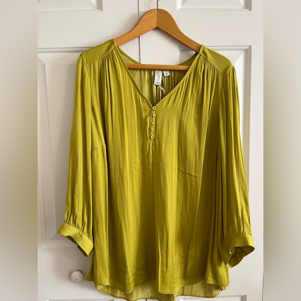 NWT - Joie Plus Size Women’s Blouse in Citron (sz 1X)